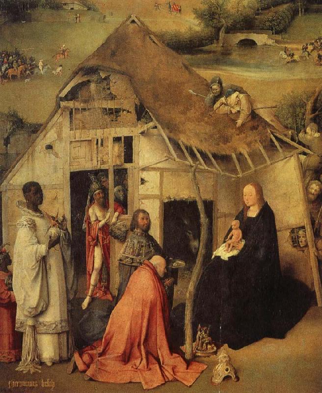BOSCH, Hieronymus The adoration of the three Kings china oil painting image